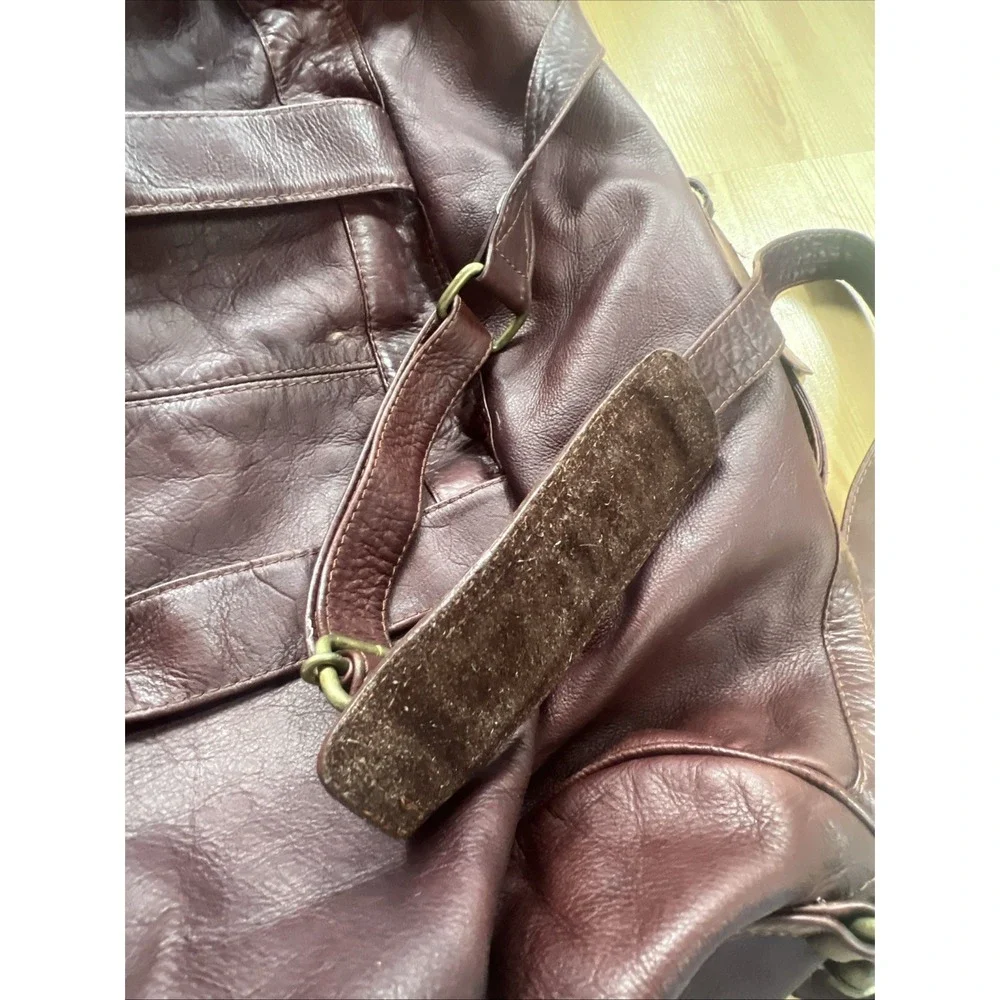 Vintage Brown Leather Duffel Bag Columbian Bags Co Hand Crafted Carry‎ On